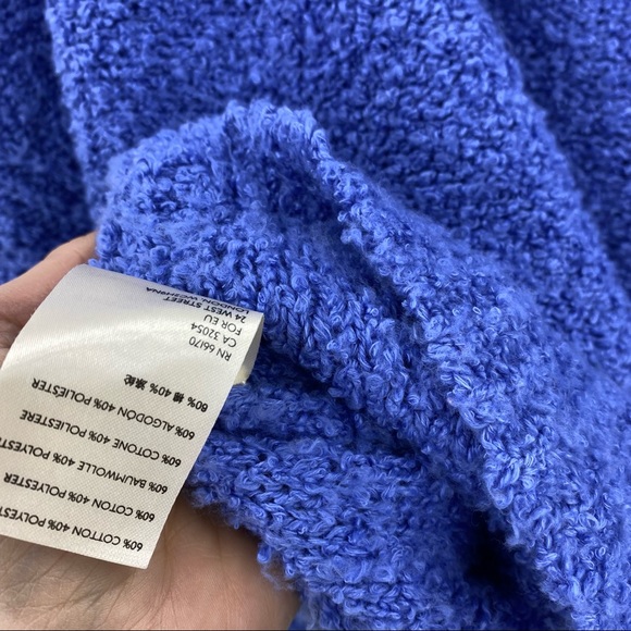 Free People Blue Relaxed Sweater Medium - Picture 6 of 9